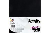 A2 Card Black 20 Sheets