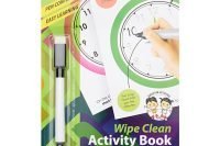 A5 Wipe Clean Activity Book Time
