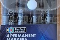 Perfect Permanent Markers Assorted 4 pce