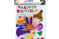 3D Foam Stickers Birthday 1 pce