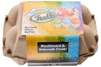 Egg Shaped Chalk 6 pce