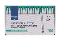 Concept Whiteboard Marker Narrow Bullet Tip Black 1 pce