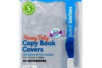 A4 PVC Heavy Duty Copybook Covers 5 pce