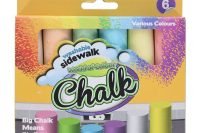 Jumbo Sidewalk Chalk Coloured 6 pce